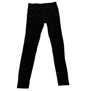 Athleta Pants Jogging Black Size XS 54023 Front Pockets Back Waist Zip Pocket